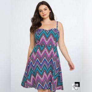 Torrid Multi Chevron Challis Sundress